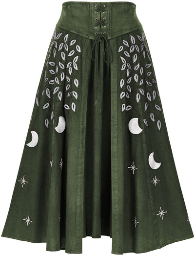 Celestia Maxi Overskirt Limited Edition Moss Green