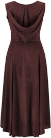 Tauriel Maxi Overdress Limited Edition Rich Rosewood Silver Embroidery