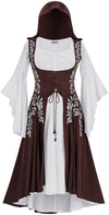 Tauriel Maxi Set Limited Edition Rich Rosewood Silver Embroidery